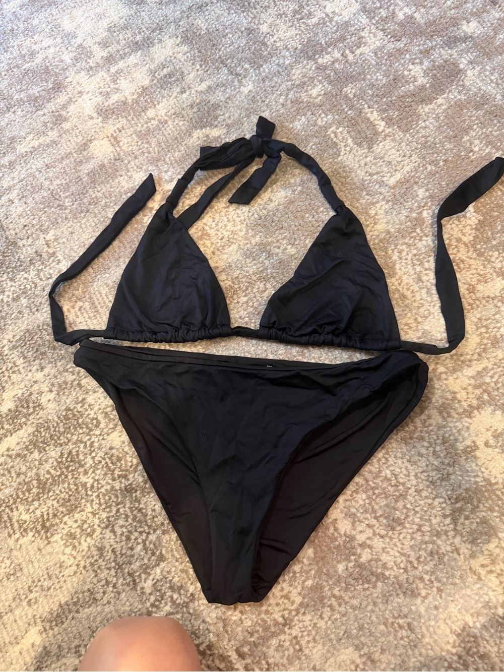 Eberjey Black Triangle Bikini Set